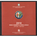 2010 - Divisionale I.P.Z.S. 10 Valori Italia  Argento 5 € 100° Anniv. dell'Alfa Romeo